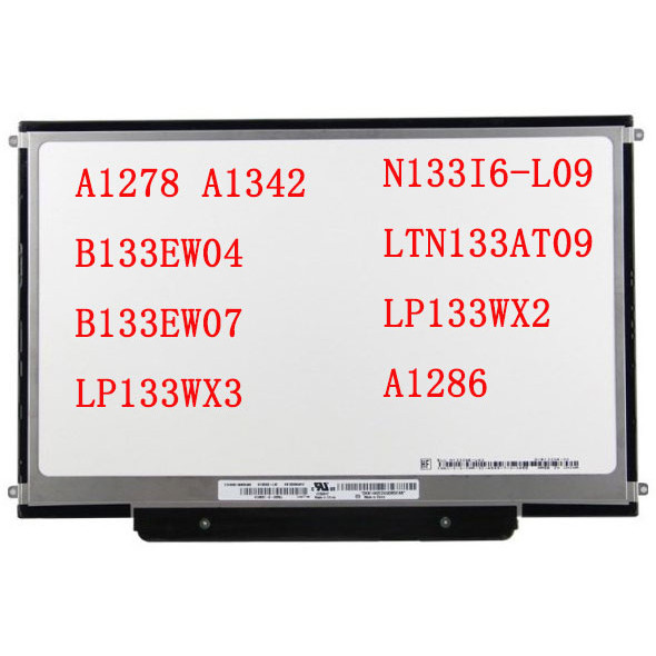 13.3 นิ้ว 30 pin 1280*800 A1278 A1342 b133ew04 b133ew07 lp133wx3 N133I6-L09 ltn133at09 lp133wx2 1280
