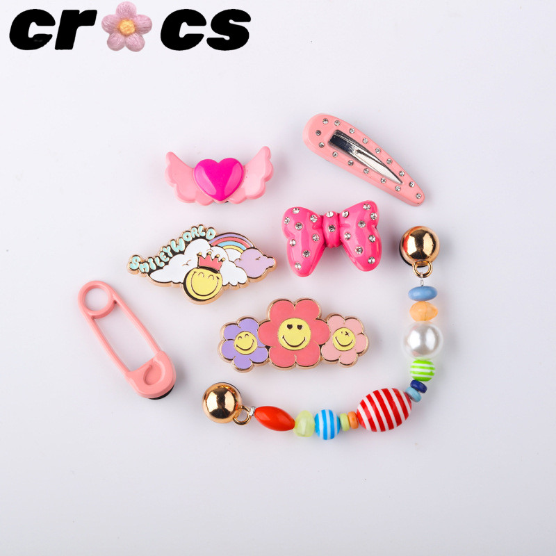 Jibbitz จี้คริสตัลเพชร โลหะ แฟชั่น อุปกรณ์เสริม สําหรับรองเท้า crocs