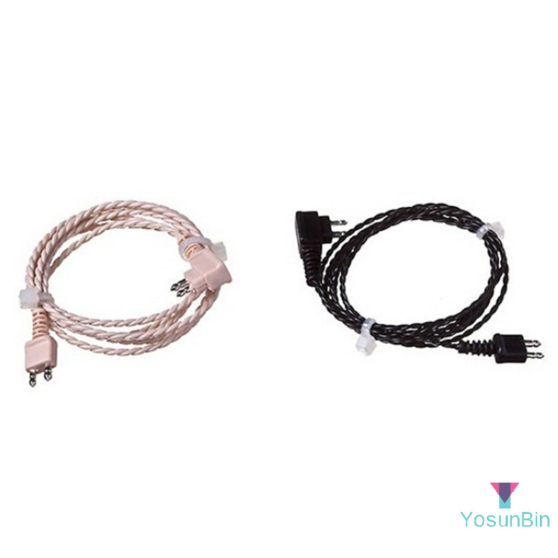 Yosunbin] สายเคเบิล 2 พินมาตรฐาน 1 ชิ้นสําหรับเครื่องช่วยฟังสายไฟรับสัญญาณใหม่