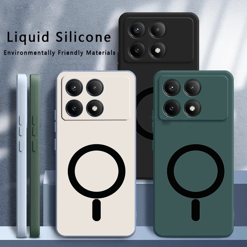 [คลังสินค้าพร้อม]เคสโทรศัพท์หรูหราสําหรับPOCO F6 Pro 5Gกรณีซิลิคอนนุ่มกันฝุ่นกันกระแทกสําหรับPOCO F6