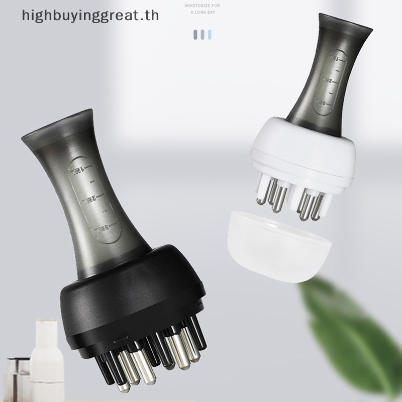 Hgth Scalp Applicator Liquid หวีสําหรับผม Scalp Treatment Guiding Massager แปรง Hair Growth Serum Oil Apply อุปกรณ์ร้อน