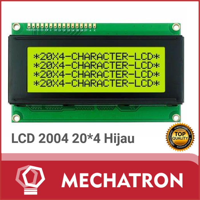 ES99 LCD2004 20X4 LCD 2004A LCD 2004 โมดูล LCD 5V สีเหลืองสีเขียว Backlight