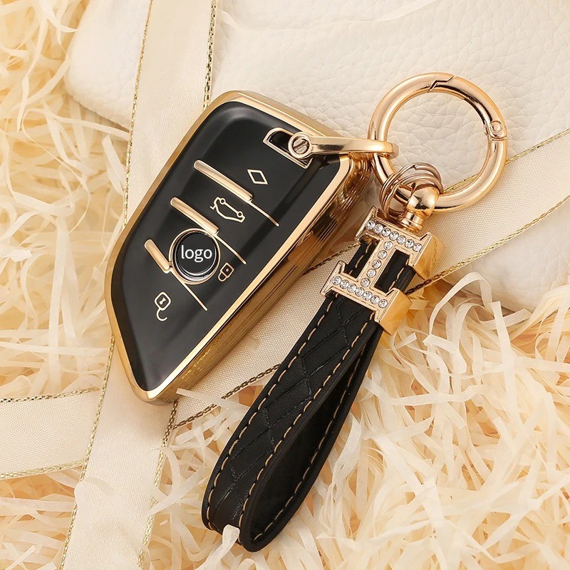 เคสกุญแจ BMW เคสกุญแจรถยนต์ งานTPU เคสตรงรุ่นBMW X1 X3 X5 X6 X7 330e (เซตหนึ่งพร้อมพวงกุญแจ)