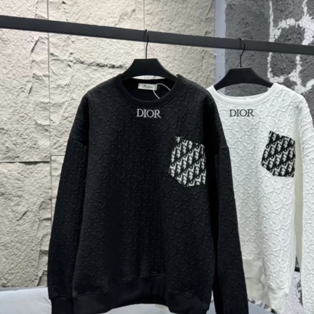 Dior2024เสื้อสเวตเตอร์ลำลองผู้ชาย pqxs