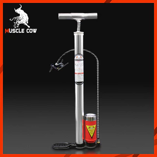 MUSCLE COW สูบลมรถมอไซค์ ที่สูบลมจักรยาน ที่สูบลม ระบบซัพแรง สูบนิ่มมือ ผู้หญิงสูบได้สบาย ปั้มลมยาง ติมลมมอเตอร์ไซค์ ได้