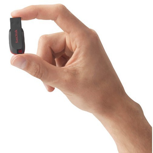 SANDISK แฟลชไดร์ FlashDrive Cruzer BLADE 32GB (Blue) USB2.0 แฟลชไดร์ฟ ของแทั ประกัน Synnex (SDCZ50)