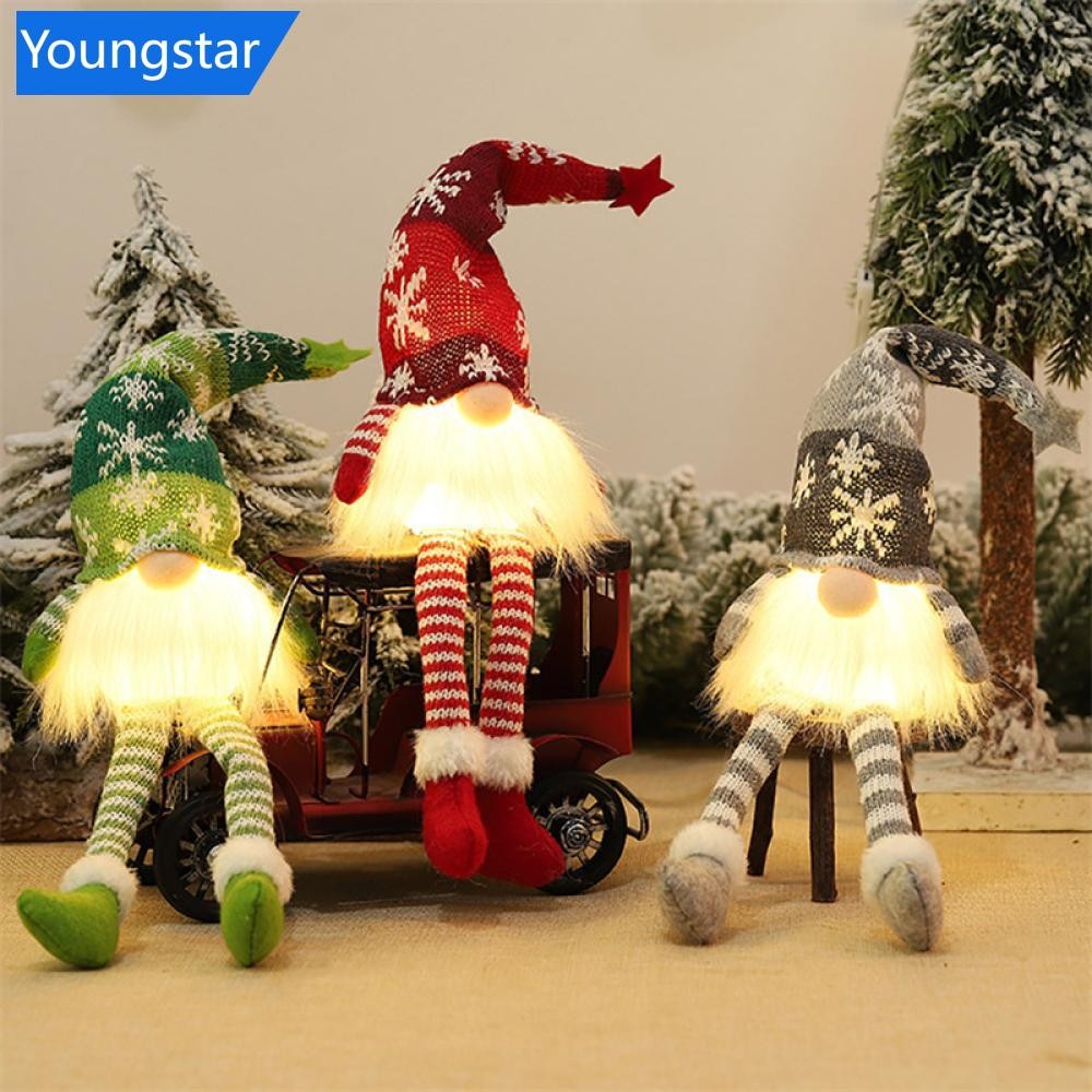 FYG เรืองแสง Gnome คริสต์มาส NEW YEAR Faceless ตุ๊กตา Merry Christmas ตกแต่งบ้าน Navidad นาตาลของเล่นสําหรับปีใหม่ Xmas