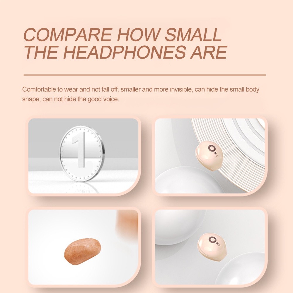 2024 ใหม่ S800 Pro X6 Mini หูฟัง TWS Sleep ที่มองไม่เห็นหูฟังชนิดใส่ในหูบลูทูธ 5.3 เสียงสเตอริโอกีฬาตัดเสียงรบกวนหูฟังไร้สาย