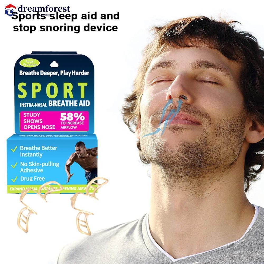 Dreamforest ประเภทกีฬา Sleep Aid โพรงจมูกขยาย Anti Snoring อุปกรณ์ Anti Snoring เพิ่มการหายใจ Air Circulation Anti Snoring อุปกรณ์ M1Q1