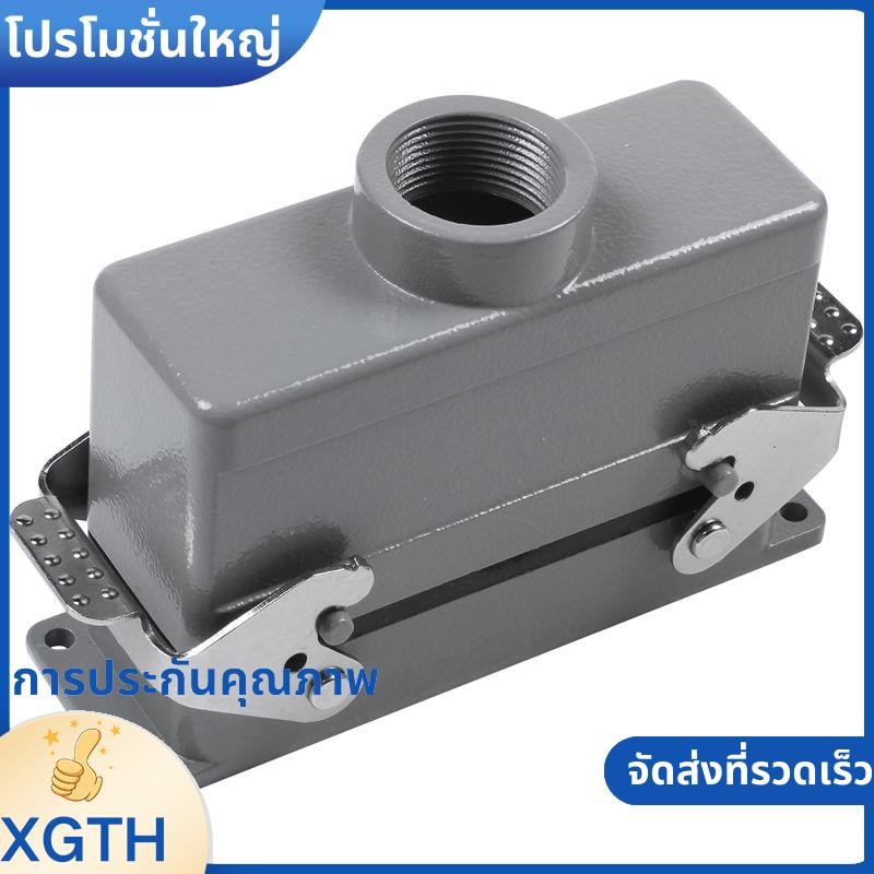 สี่เหลี่ยม H24B-He-024-1 Heavy Duty Connectors Power 24 Pin Cores Line 16A 500V สกรูฟุตปลั๊กการบิน,139x43x72 มม.xgaminfhcuifuehth