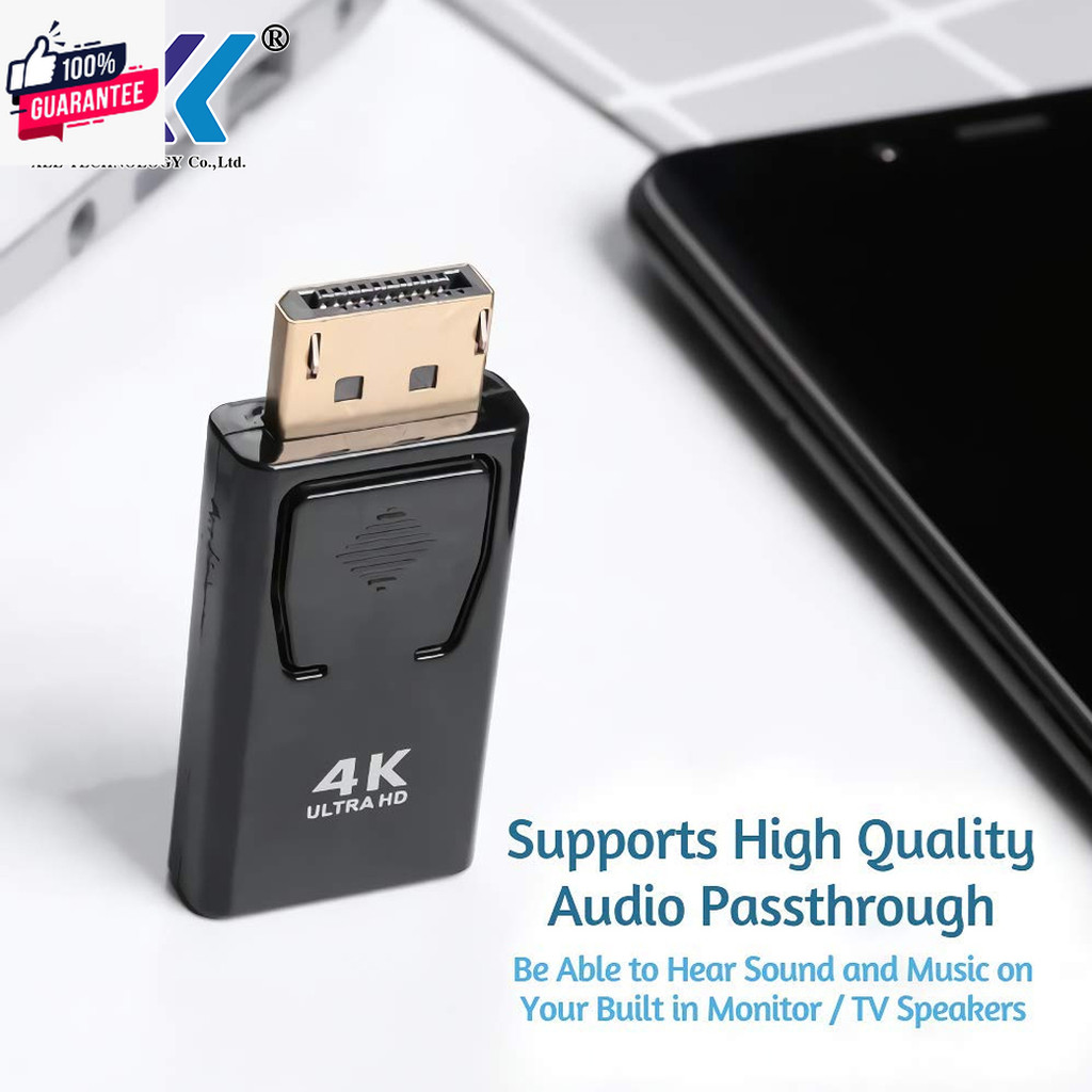 DP TO HDMI ตัวแปลงสัญญาณภาพจาก Display Port เป็น HDMI / F ตัวเมีย Converter Display Port TO HDMI สาย