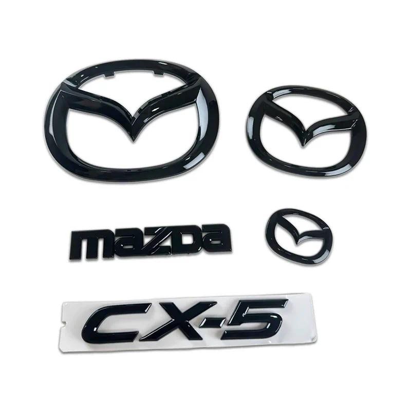 3d พลาสติก Badge รถด้านหน้า Trunk ฝาครอบรูปลอกพวงมาลัยสัญลักษณ์สําหรับ Mazda CX-5 CX5 เปลี่ยนตกแต่ง