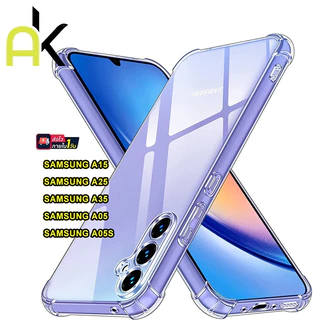 AKซิลิโคนโทรศัพท์กรณีกันกระแทกสำหรับSamsung A07 A17 A56 A36 A37 A57 A15 A16 A35 A55 A06 A54 A72 S23 S24 S25 S26 Ultra FE