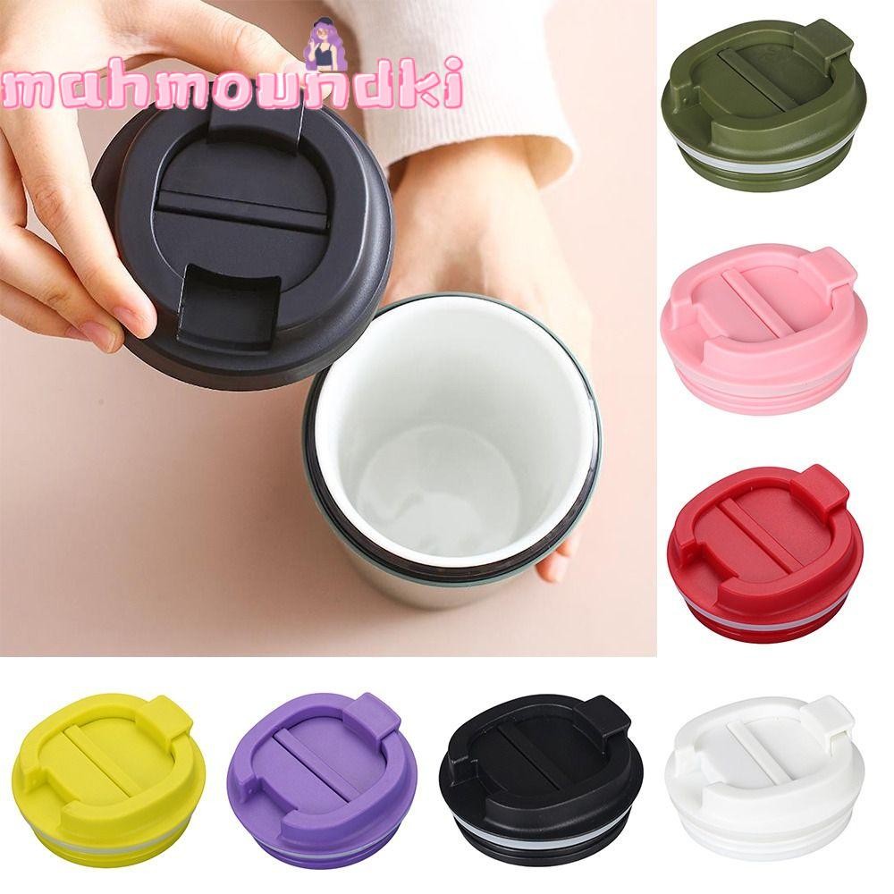 Mahmoundki ฝาถ ้ วยกาแฟ , ฝาครอบขวดน ้ ําทดแทนหลากสี , ฝาถ ้ วยพลาสติกแบบพกพาแบบใช ้ ซ ้ ําได ้ กลางแจ ้ ง