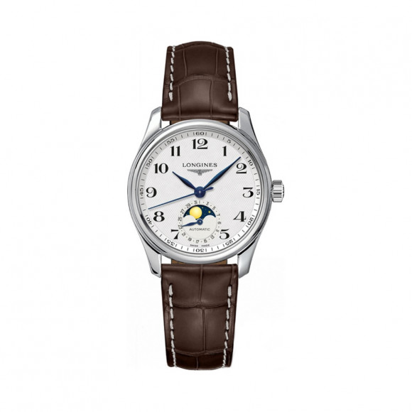 Longines Longines Longines นาฬิกาช่างฝีมือที่มีชื่อเสียง Series นาฬิกาผู้หญิงแฟชั่น Moon Phase เข็มข