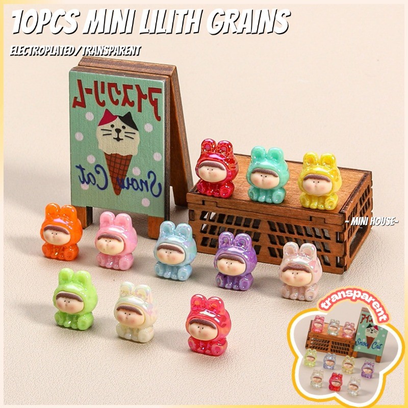 [MINI House] อัลตร้ามินิชุบลิลิธการ์ตูนสามมิติน่ารักเรซินอุปกรณ์เสริมวัสดุกระเป๋าตาบอดอุปกรณ์เสริม DIY Charms
