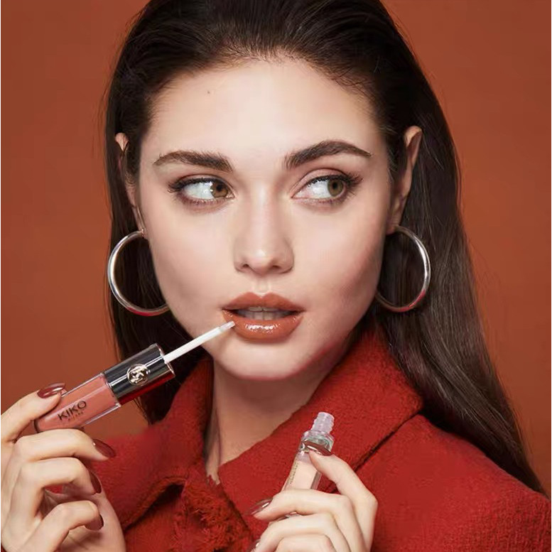 Kiko Milano Lip Gloss Unlimited Double Touch 6ml ลิปสติกลิปกลอสให้ความชุ่มชื้นและติดทนนานคู่ขนาด - รูปที่ 2