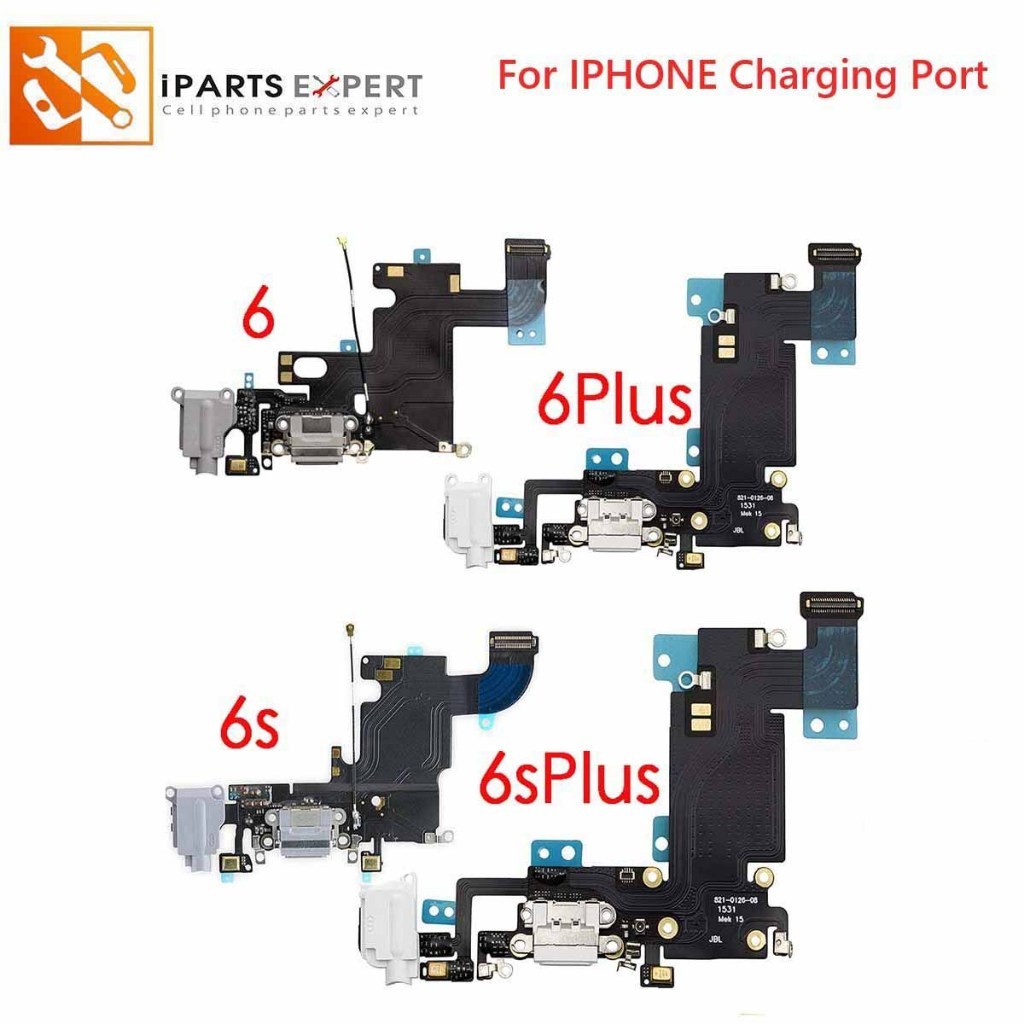 IPARTSEXPERT ชาร์จ Flex Cable Charger Dock สําหรับ iPhon SE 6 6s Plus 7 Plus 8 X USB ชาร์จพอร์ตปลั๊ก