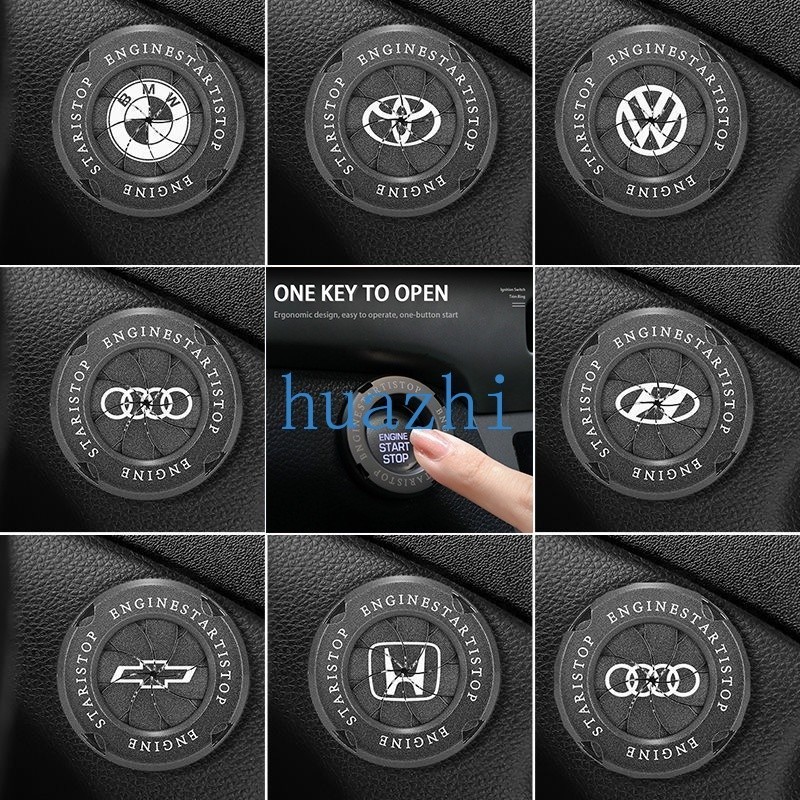 Hz Auto Car Engine Push Start Stop Button Cover อุปกรณ์ตกแต่งรถยนต์ฮอนด้า