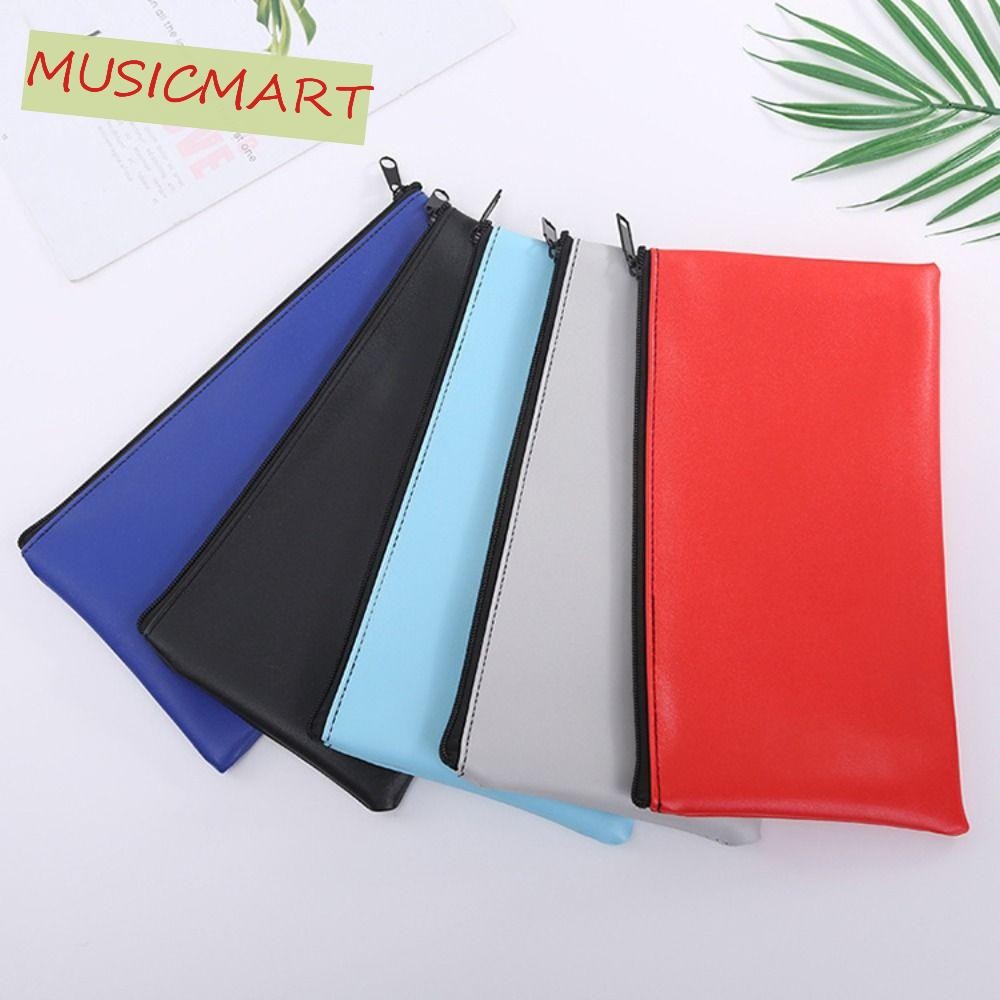 Musicmart ถุงฝากเงินเงินสด, ซองธนาคาร ถุง ปู่บิลขนาดกะทัดรัดขนาดเล็ก, กระเป๋าเดินทางซิปใส่เงิน 11 x 6 นิ้ว เงิน กระเป๋า เหรียญ สํา