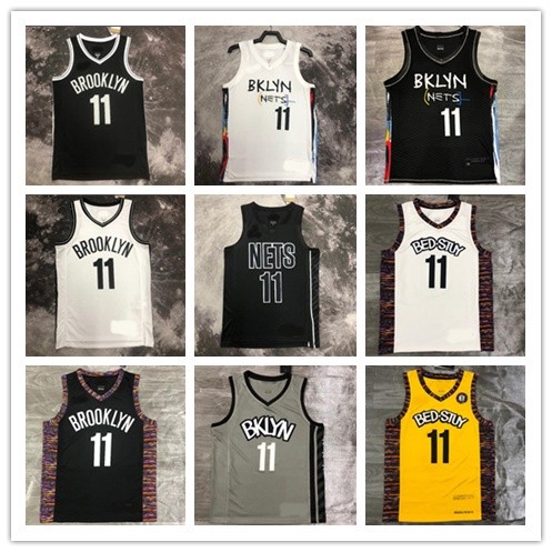 [กดร้อน]เสื้อบาสเก็ตบอล Nets No.11 Kyrie Irving พร้อมโลโก้