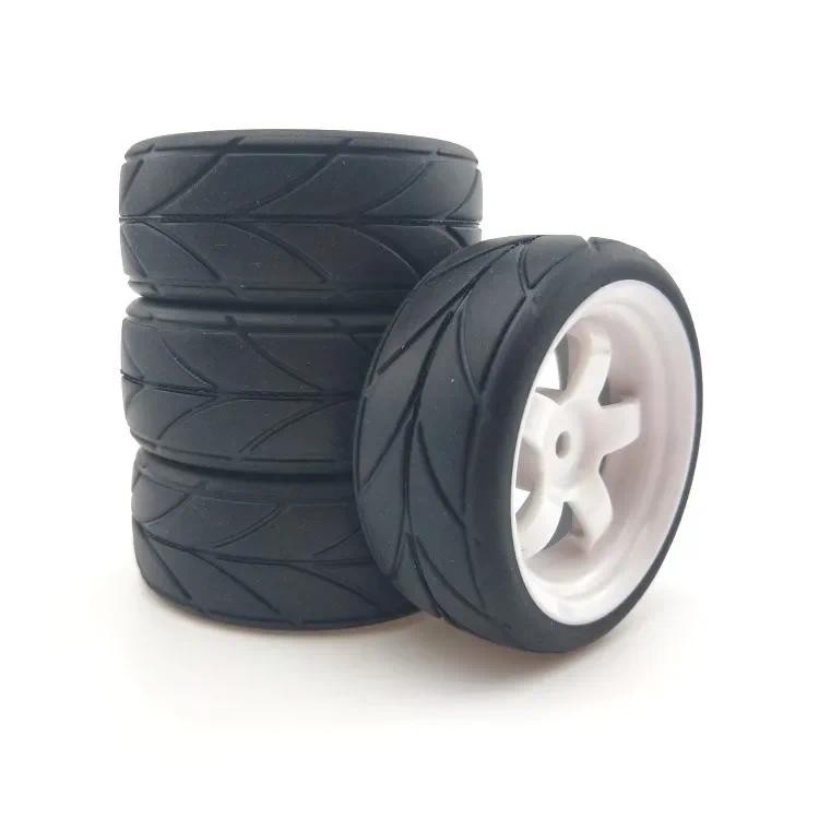 4 ชิ้น RC 6030-6081 ยางและล้อพลาสติกสําหรับ HSP HPI 1:10 รถแข่งรถออฟโรด
