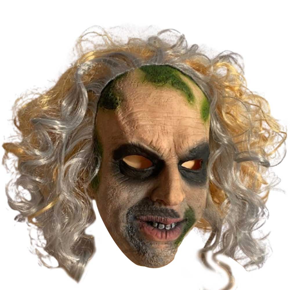 Beetle Juice Underworld Mage Latex Mask Halloween Horror Mask