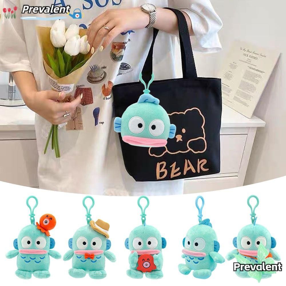 Preva Sanrio ตุ๊กตาตุ๊กตาของเล่นตุ๊กตา Hangyodon น่ารักนุ่มน่ารักของขวัญพวงกุญแจตุ๊กตาการ์ตูนน่ารัก