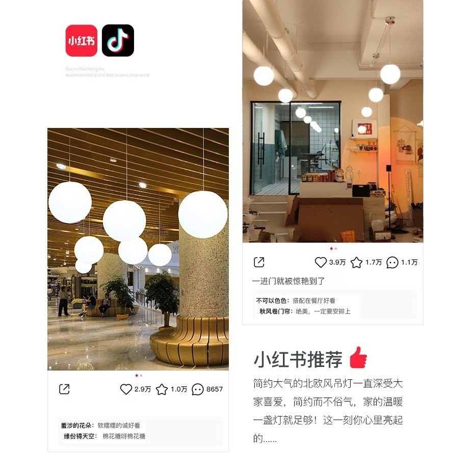 โคมไฟโคมระย้าอะคริลิคโคมระย้าทรงกลมสีขาวนม PE Rotomolding Frosted Modern Simple Store โคมไฟตกแต่งงานแต่งงาน220V - รูปที่ 6