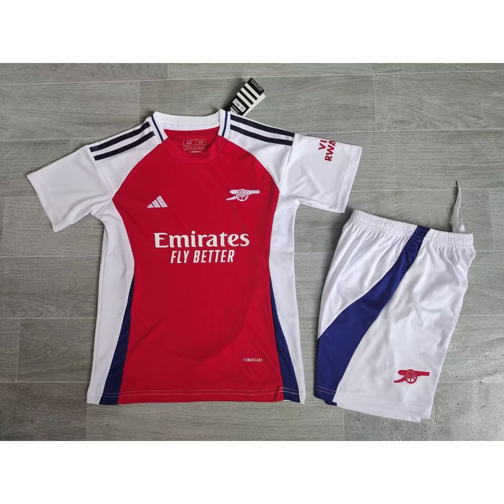 2425 Arsenal Home 16 ~ 28 Size ชุดฟุตบอลเด็กรุ่นพัดลม