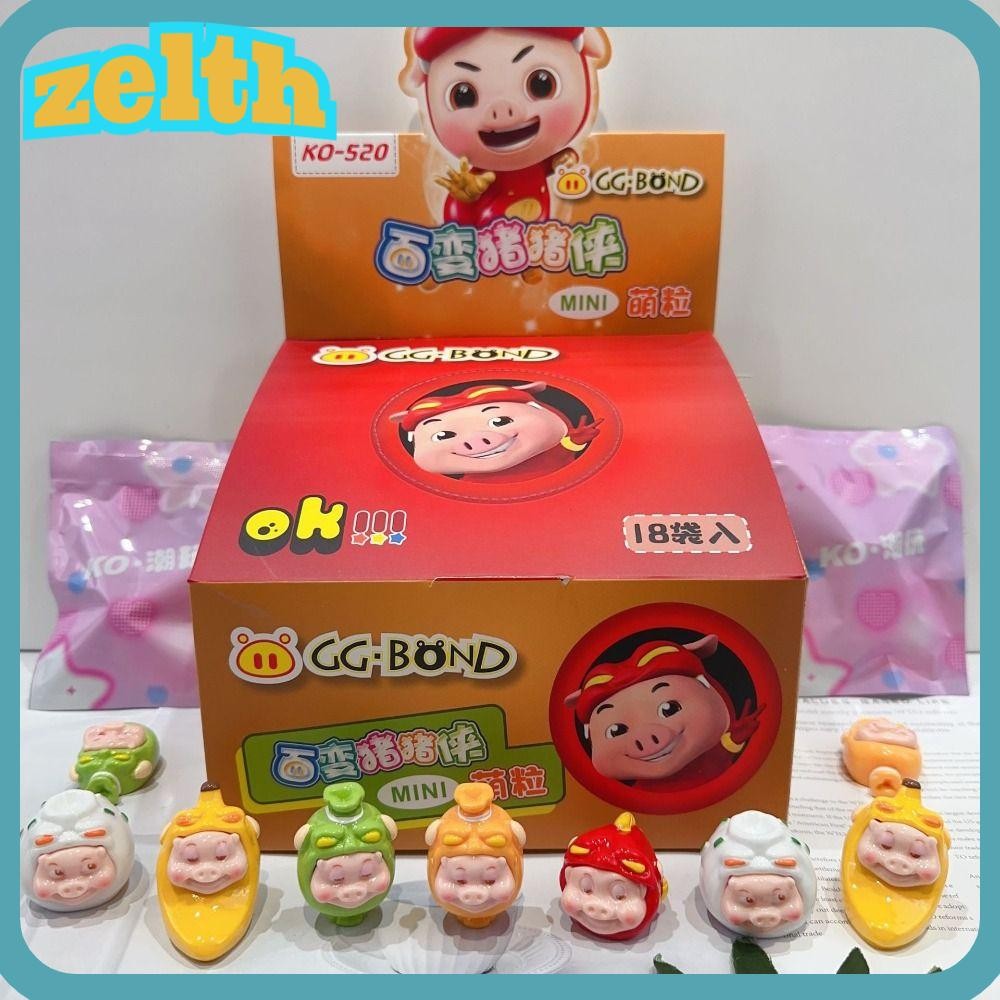 Zelth 12/18 กล่อง/เซ็ตกล่อง, โมเดลฟิกเกอร์การ์ตูนอนิเมะ Capybara Loopy, Crayon Shin-chan ลึกลับ Kawaii กล่องของเล่นสําหรับเด็ก