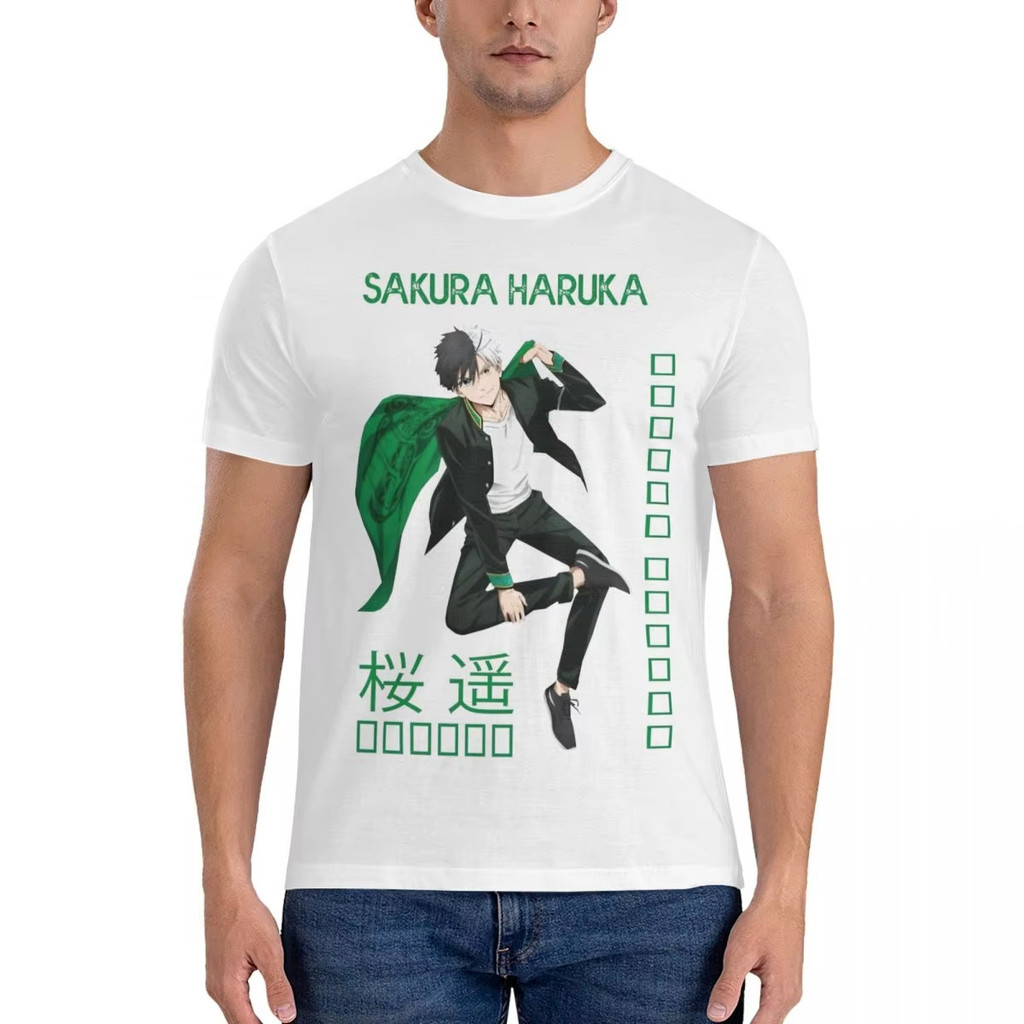 ⚡⚡Flash sale⚡⚡T-ShirtHIGHTRAIN Anime Wind Breaker Sakura Haruka Bofurin เสื ้ อยืด S-5XL