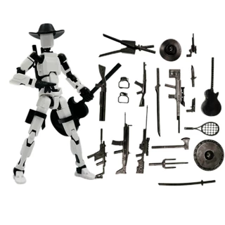 ใหม่ Lucky 13 3D การพิมพ์รุ่น Movable รูป Royal armor Warriors Dummy 13 Action Figure หุ่นยนต์ 13 ของเล่นประกอบรุ่นเด็กของขวัญ