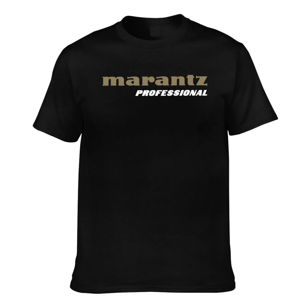 แฟชั่นพิมพ์ Marantz Amplifier เสื้อยืดผ้าฝ้ายผู้ชาย