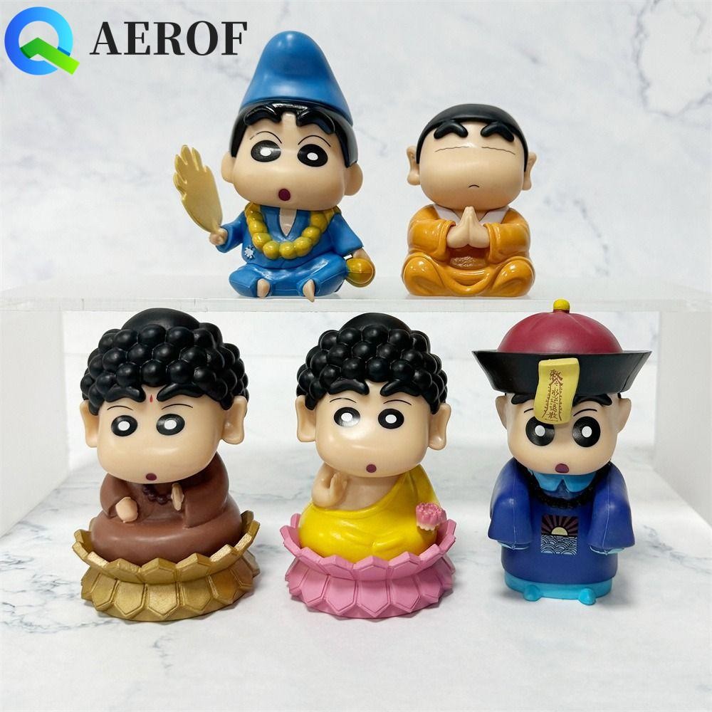 Aerof Crayon Shin-Chan รูป,ของเล่น Cos Lord Buddha Shinnosuke Nohara รูป,ของขวัญวันเกิดการ์ตูน 10 ซม.รูปปั้น PVC ของขวัญสําหรับเด็ก