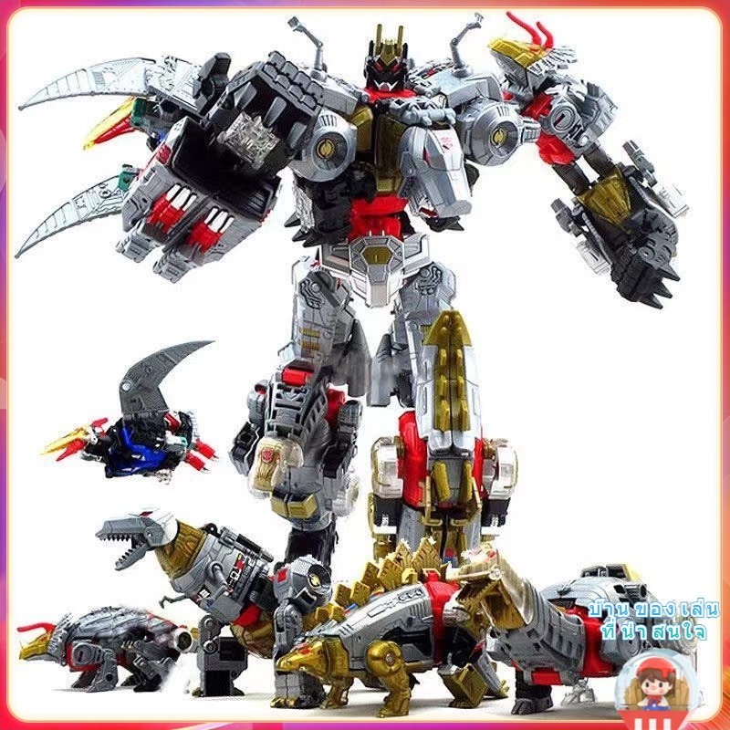 รุ่นระเบิดเพื่อรับส่วนลดของเล่นแปลงร่าง Taba Machine Dinosaur Team Five-in-one Shura King Original Color Tianyuan Series รุ่นสายเคเบิล