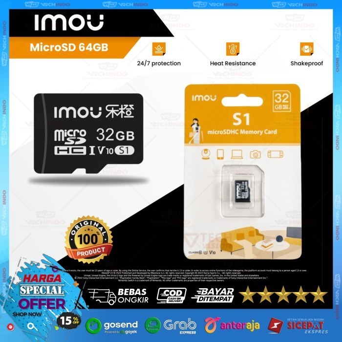 MEMORY CARD MICRO SD CLASS 10 IMOU - กล้องวงจรปิดอย่างเป็นทางการดั้งเดิม 32GB!!