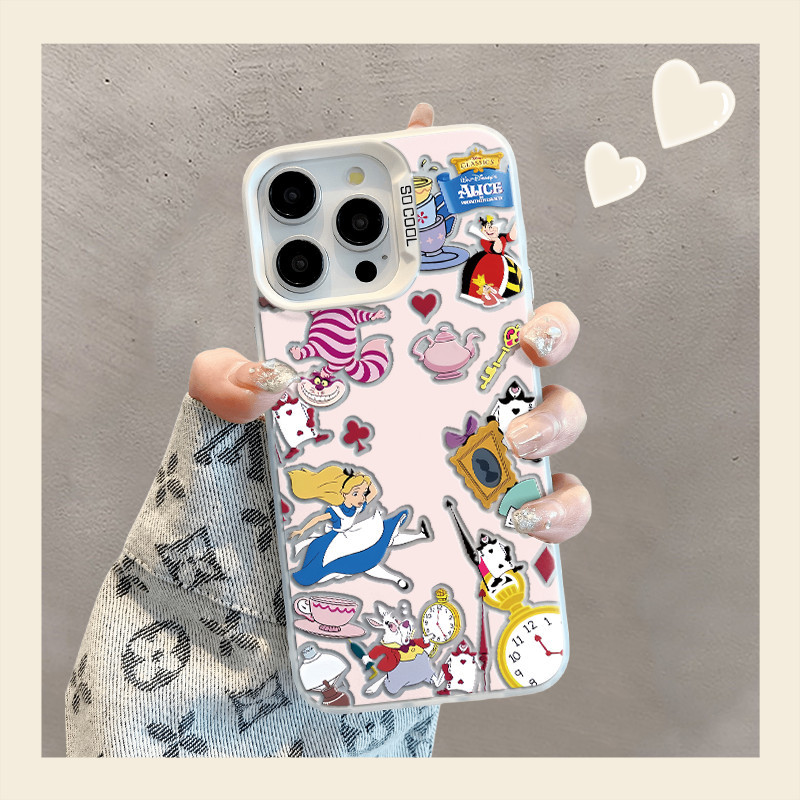 Disney AliceปลอกสําหรับXiaomi 13T 12T 10s 11 12 13 14 ProกรณีRedmiหมายเหตุ 13 12 11 10T PLUS Redmi 9