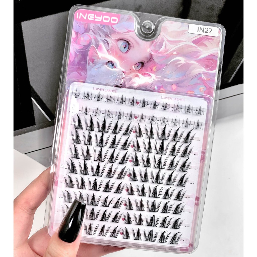 Abpopa ขนตาปลอมเซ็กซี่ High-end Bushy Curl Dramatic Single Cluster Dense 64 ชิ้น - IN27 - รูปที่ 2