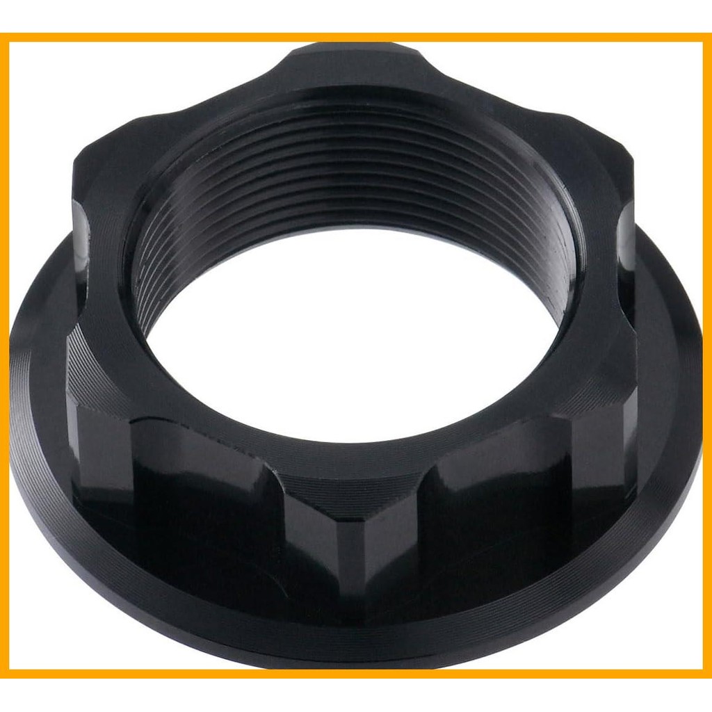 [ส่งตรงจากญี่ปุ่น] ZETA RACING GROM '13-22, CT125 (JA55) '20-22, CT125 (JA65) '23, CRF125F '15-24, อื่นๆ... น๊อตยึดแกนพวงมาลัย สีดำ M24x30-P1.0 H12 Steering Stem Nut