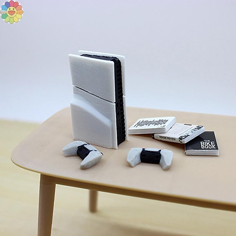 Gogo 1 ชุด 1/12 Dollhouse Mini เกมคอนโซล Miniature เกมจับรุ่นหุ่นมือตุ๊กตาอุปกรณ์เสริม Home DIY ตกแต่ง TH