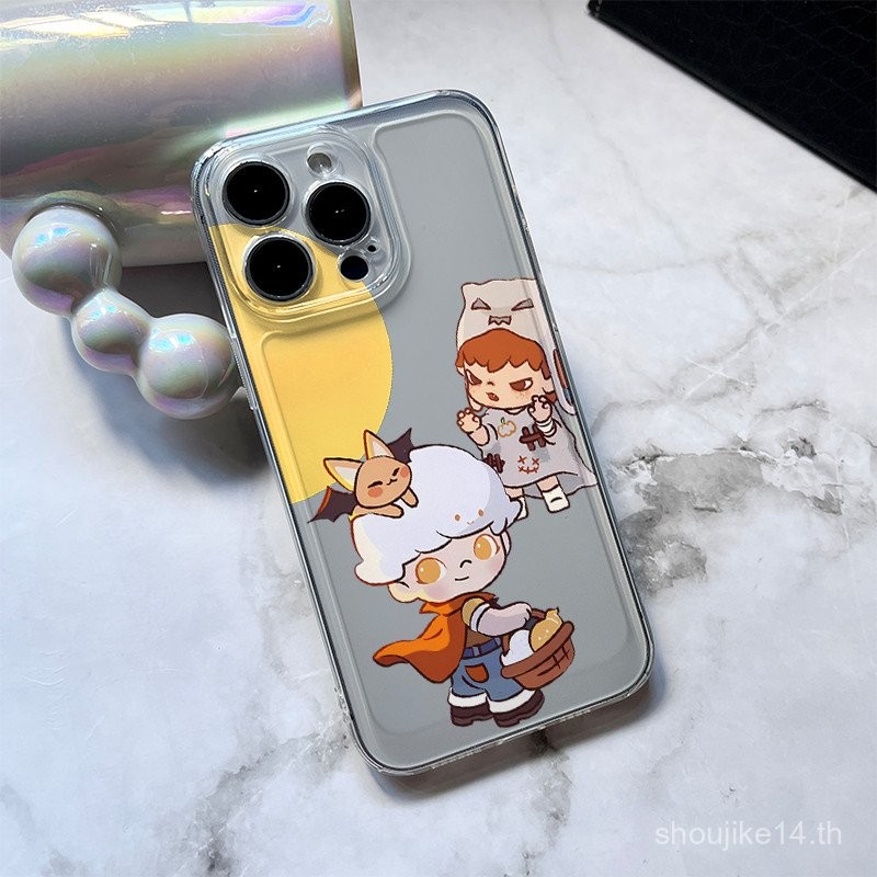 เคสมือถือฮาโลวีนหลอกเหมาะสำหรับ Apple 16pro/XS เคสอวกาศ14/15เคสนิ่ม13/12การ์ตูน7/6S Azuo