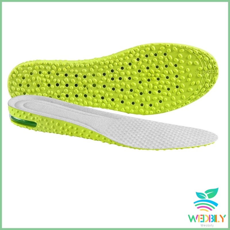W.B.【มีสินค้าในสต๊อก】 แผ่นเสริมส้นรองเท้า ระบายอากาศ เพิ่มส่วนสูง 1.5cm 2.5cm 3.5cm Heightened insole
