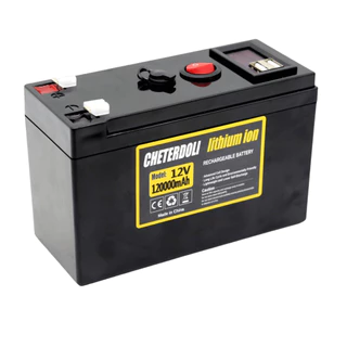 12v 120AH แบตเตอรี่ 18650 Built in BMS แบตเตอรี่พลังงานแสงอาทิตย์ แบตเตอรี่ลิเธียม มอเตอร์ไซค์