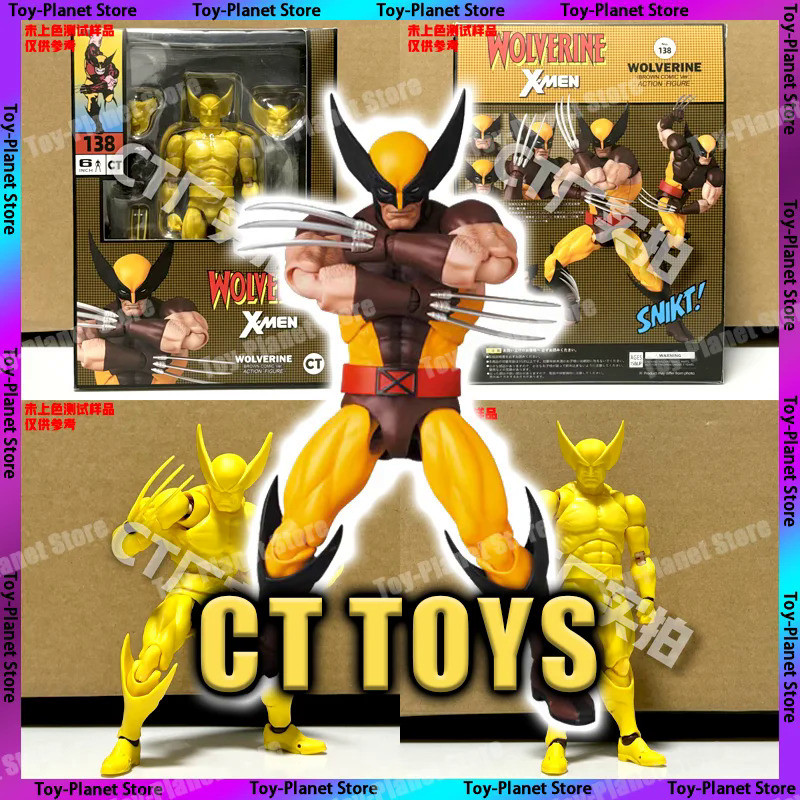 New Ct Toys Wolverine Deadpool Figure Mafex 138 Deadpool 3 Movie Anime Action Figure Figurine Model 