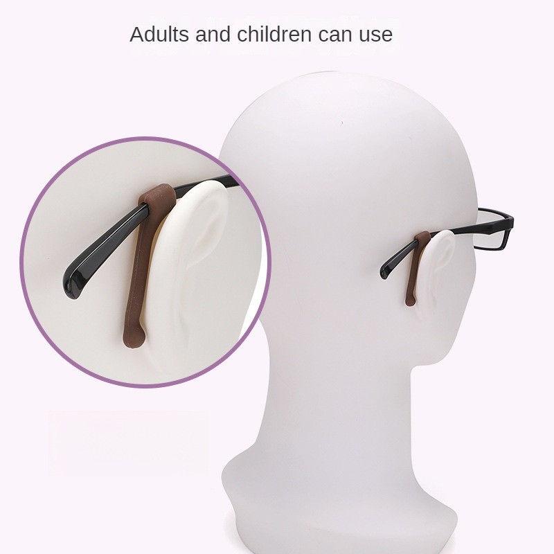 แว่นตา ที่ปิดหูกันลื่น, ที่เกี่ยวหูซิลิโคนสีสันสดใส, ลบซ้ายขวา, แว่นตาเครื่องมือที่มีประโยชน์ป้องกันการหล่น, ที่เกี่ยวหูแบบตายตัว, อุปกรณ์ต - รูปที่ 2