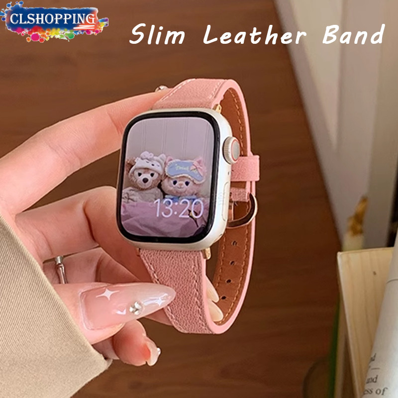 Slim สายหนังแท้สําหรับ HUAWEI Smart watch Fit 3 Fit2 20 มม.สายรัดข้อมือหนังแท้บางสําหรับ GT 4 3 2 3p