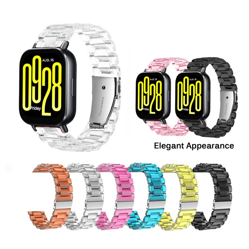 สายเรซินน้ําหนักเบาโปร่งใสสําหรับ Redmi Watch 5 Active / Redmi Watch 5 Lite