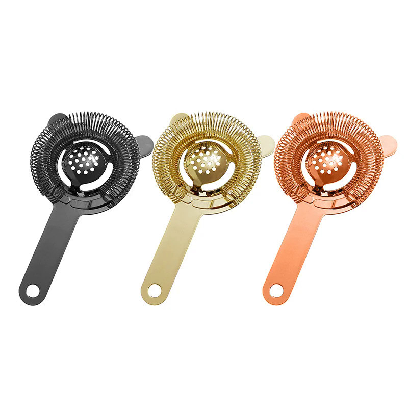 Cocktail Bar Strainer Spring Hawthorn Strainer with 2 Prongs  Bartender Bar Tools