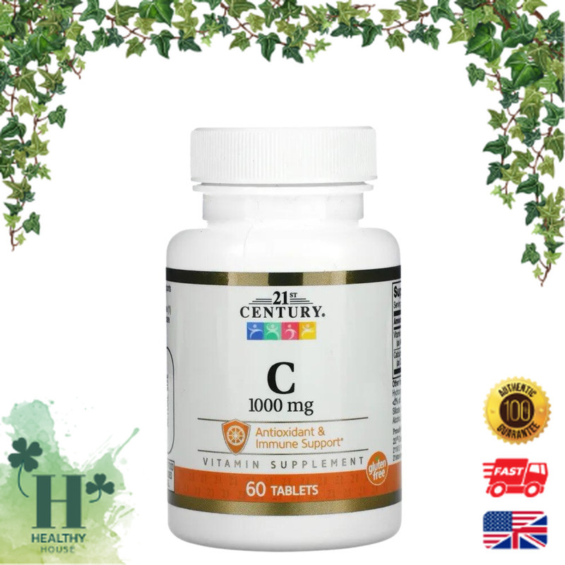 พร้อมส่ง 21st Century Vitamin C 1,000 mg 60 Tablets วิตามินซี 21st c